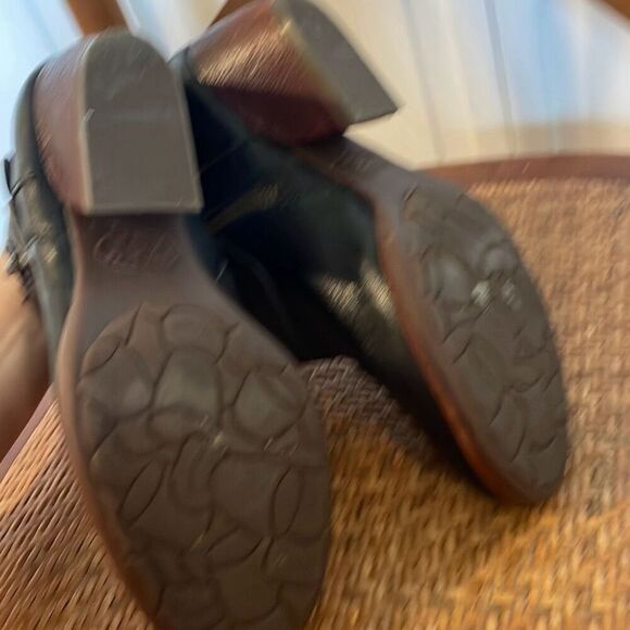 Korkease Morosita block heel full grain leather black booties size 6 - Picture 11 of 12